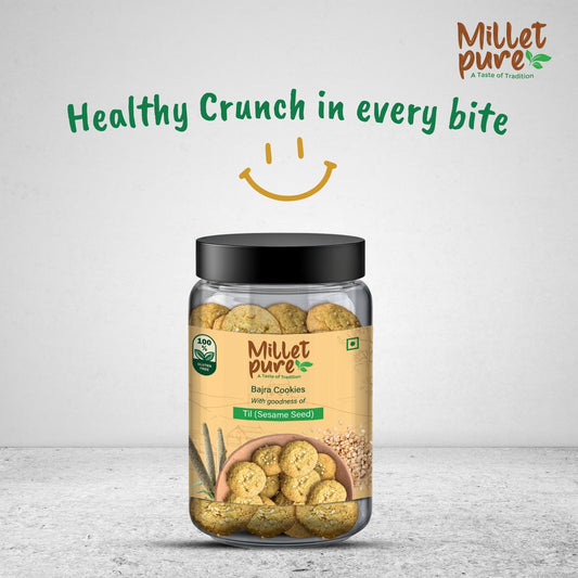 Bajra Cookies with Goodness of Seasome (340 Grams)