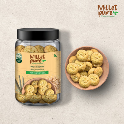 Bajra Cookies with Goodness of Seasome (340 Grams)