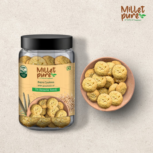 Bajra Cookies with Goodness of Seasome (340 Grams)