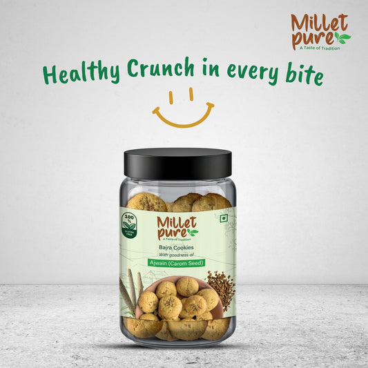 Bajra Cookies with Goodness of Ajwain (340 Grams)